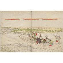 Katsukawa Shunko: Ferryboat - Museum of Fine Arts