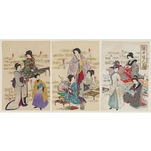 豊原周延: Beautiful Women of the Present Day (Gensei kajin shû) - ボストン美術館