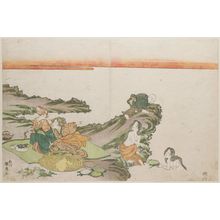 Utagawa Kunitora: Abalone Divers (Awabi-tori) - Museum of Fine Arts