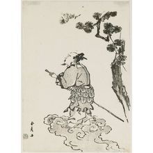 Utagawa Kunitora: Taoist Immortal Flying through the Air - Museum of Fine Arts