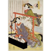 Katsukawa Shunko: Moon (Tsuki), from the series Snow, Moon, and Flowers (Setsugekka no uchi) - Museum of Fine Arts