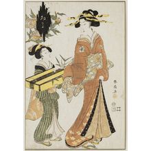 勝川春好: The Fourth Month (Uzuki), from an untitled series of Twelve Months - ボストン美術館