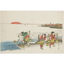 Katsukawa Shunko: Brine Carriers (Shiokumi) - Museum of Fine Arts
