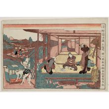 勝川春好: Act VI (Rokudanme), from the series Perspective Pictures of the Storehouse of Loyal Retainers (Uki-e Chûshingura) - ボストン美術館