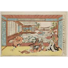 勝川春好: Act IX (Kudanme), from the series Perspective Pictures of the Storehouse of Loyal Retainers (Uki-e Chûshingura) - ボストン美術館