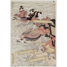 Utagawa Kuninao: Newly Published Complete View of the Ôi River (Shinpan Ôikawa zenzu) - ボストン美術館