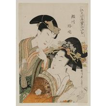 菊川英山: Actor and Courtesan, from the series Flowers of Edo Who Are Fans of Actors (Edo no hana yakusha hiiki) - ボストン美術館