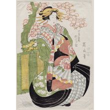 菊川英山: Nishikio of the Chôjiya - ボストン美術館