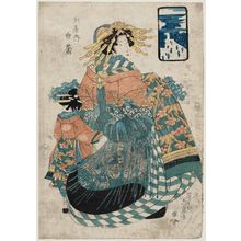 渓斉英泉: Shiragiku of the Tamaya - ボストン美術館