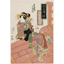 渓斉英泉: Kahsiku of the Tsuruya - ボストン美術館