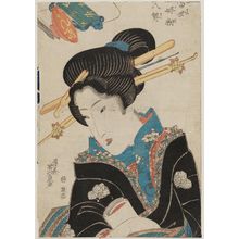 渓斉英泉: Sake, from the series Eight Favorite Things in the Modern World (Tôsei kôbutsu hakkei) - ボストン美術館