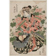 Keisai Eisen, 渓斉英泉 (Keisai Eisen)による浮世絵「Motozue of the Daimonjiya」