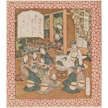 屋島岳亭: Happiness: Guo Ziyi (Fuku, Kakushigi), from the series Happiness, Prosperity, and Longevity (Fukurokuju) - ボストン美術館