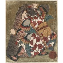 Yashima Gakutei: Tajikarao no mikoto, from the series A Set of Three Broken Doors (Haitatsu sanban) - Museum of Fine Arts