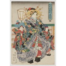 Japanese Print "Kicho of the Sanomatsuya" by Utagawa Kunisada, 歌川国貞 (Utagawa Kunisada I (Toyokuni III))