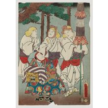 Estampe japonaise "Actors" par Utagawa Kunisada, 歌川国貞 (Utagawa Kunisada I (Toyokuni III))