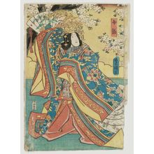 Utagawa Kunisada: Actors Nakamura Fukusuke I as a Male Doll (Obina) (R) and Iwai Kumesaburô III as a Female Doll (Mebina) (L) - Museum of Fine Arts