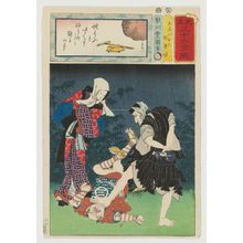 Utagawa Kunisada: Dote no Oroku and ?, from the series Matches for Thirty-six Selected Poems (Mitate sanjûrokku sen) - Museum of Fine Arts