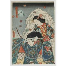 Japanese Print "Actors, from the series Jûnikagetsu no uchi" by Utagawa Kunisada, 歌川国貞 (Utagawa Kunisada I (Toyokuni III))