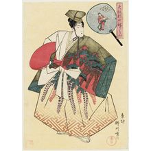 柳川重信: Hatsufunedayû of the Nishi-Ôgiya as a Standing Doll (Tatebina), from the series Costume Parade of the Shinmachi Quarter in Osaka (Ôsaka Shinmachi nerimono) - ボストン美術館