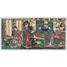 Utagawa Kunisada: Mutsuki, Junikagetsu no uchi - Museum of Fine Arts