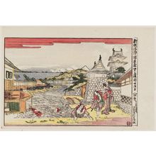 葛飾北斎: Act III (Dai sandanme), from the series Newly Published Perspective Pictures of Chûshingura (Shinpan uki-e Chûshingura) - ボストン美術館