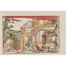 葛飾北斎: Act VII (Dai shichidanme), from the series Newly Published Perspective Pictures of Chûshingura (Shinpan uki-e Chûshingura) - ボストン美術館