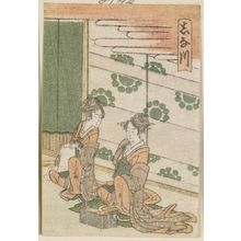 葛飾北斎: Shinagawa, from the series The Fifty-three Stations of the Tôkaidô Road Printed in Color (Tôkaidô saishikizuri gojûsan tsugi) - ボストン美術館