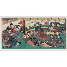 Utagawa Kunisada: The First Month (Mutsuki), from the series Annual Events for Young Murasaki (Wakamurasaki nenjû gyôji no uchi) - Museum of Fine Arts