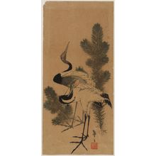Katsushika Taito II: Cranes and Pine Shoots - Museum of Fine Arts