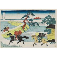 Katsushika Hokusai: Sekiya Village on the Sumida River (Sumida-gawa Sekiya no sato), from the series Thirty-six Views of Mount Fuji (Fugaku sanjûrokkei) - Museum of Fine Arts