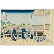 葛飾北斎: Sazai Hall of the Temple of the Five Hundred Arhats (Gohyaku Rakan-ji Sazaidô), from the series Thirty-six Views of Mount Fuji (Fugaku sanjûrokkei) - ボストン美術館