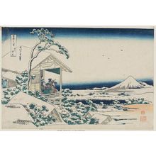 Katsushika Hokusai: Snowy Morning At Koishikawa (Koishikawa yuki no ashita), from the series Thirty-six Views of Mount Fuji (Fugaku sanjûrokkei) - Museum of Fine Arts