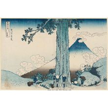Katsushika Hokusai: Mishima Pass in Kai Province (Kôshû Mishima-goe), from the series Thirty-six Views of Mount Fuji (Fugaku sanjûrokkei) - Museum of Fine Arts