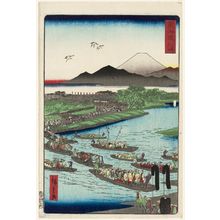 Utagawa Hiroshige II: Kawasaki, from the series Scenes of Famous Places along the Tôkaidô Road (Tôkaidô meisho fûkei), also known as the Processional Tôkaidô (Gyôretsu Tôkaidô), here called Tôkaidô - Museum of Fine Arts