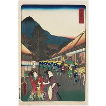 Utagawa Kunisada: Kakegawa, from the series Scenes of Famous Places along the Tôkaidô Road (Tôkaidô meisho fûkei), also known as the Processional Tôkaidô (Gyôretsu Tôkaidô), here called Tôkaidô - Museum of Fine Arts