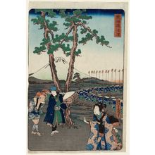 Utagawa Kunisada: Numazu, from the series Scenes of Famous Places along the Tôkaidô Road (Tôkaidô meisho fûkei), also known as the Processional Tôkaidô (Gyôretsu Tôkaidô), here called Tôkaidô - Museum of Fine Arts