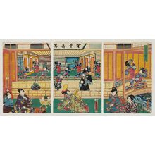 Utagawa Kunisada: Futaba Aoi imayô Genji (?) - Museum of Fine Arts