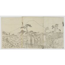 Utagawa Sadahide: Lord Minamoto Yoritomo's Hunt at Mount Fuji (Minamoto Yoritomo kô Fuji no okari no zu) - Museum of Fine Arts