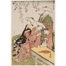 Torii Kiyonaga: An Outing in Spring, from the series Current Manners in Eastern Brocade (Fûzoku Azuma no nishiki) - Museum of Fine Arts
