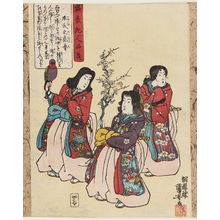 Utagawa Kuniyoshi: The Taira Pageboys (Heike no kaburo), from the series Characters from the Chronicle of the Rise and Fall of the Minamoto and Taira Clans (Seisuiki jinpin sen) - Museum of Fine Arts