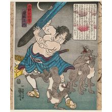 歌川国芳: Kamata Matahachi, from the series Twenty-four Japanese Paragons of Filial Piety (Honchô nijûshi kô) - ボストン美術館