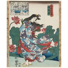 歌川国芳: Chûjô-hime, from the series Twenty-four Japanese Paragons of Filial Piety (Honchô nijûshi kô) - ボストン美術館
