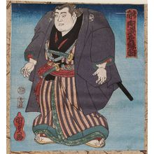 Utagawa Kunisada: Sumô Wrestler Abumatsu Rokunosuke, Ôzeki of the East - Museum of Fine Arts