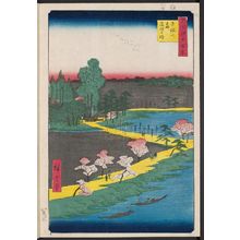 Utagawa Hiroshige, 歌川広重 (Utagawa Hiroshige I)による浮世絵「Azuma Shrine and the Entwined Camphor (Azuma no mori Renri no azusa), from the series One Hundred Famous Views of Edo (Meisho Edo hyakkei)」