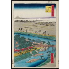 歌川広重: Yanagishima (Yanagishima), from the series One Hundred Famous Views of Edo (Meisho Edo hyakkei) - ボストン美術館
