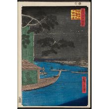 Utagawa Hiroshige: Pine of Success and Oumayagashi, Asakusa River (Asakusagawa Shubi no matsu Oumayagashi), from the series One Hundred Famous Views of Edo (Meisho Edo hyakkei) - Museum of Fine Arts