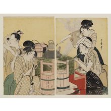 Kitagawa Utamaro: Kitchen Scene - Museum of Fine Arts