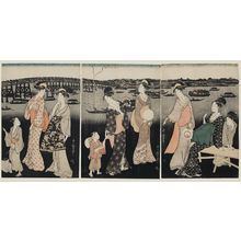 Kitagawa Utamaro: Enjoying the Evening Cool on the Banks of Sumida River - Museum of Fine Arts