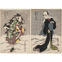 Utagawa Toyokuni I: Actors Iwai Hanshirô (R) and Nakamura Utaemon III (L) - Museum of Fine Arts